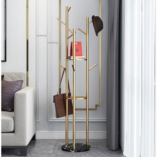 Home Living Room Coat Rack Clothing Store Floor Hanger for Bedroom Furniture Clothes Storage Rack Simple Hallway Porch Bag Racks