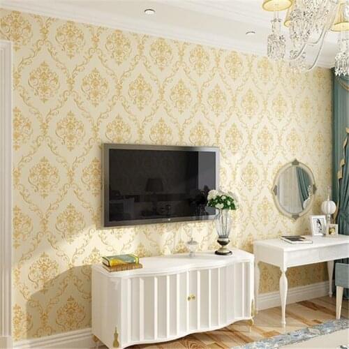 Wellyu papel de parede Wallpaper non-woven European wallpaper deep embossed living room bedroom warm обои background wall paper