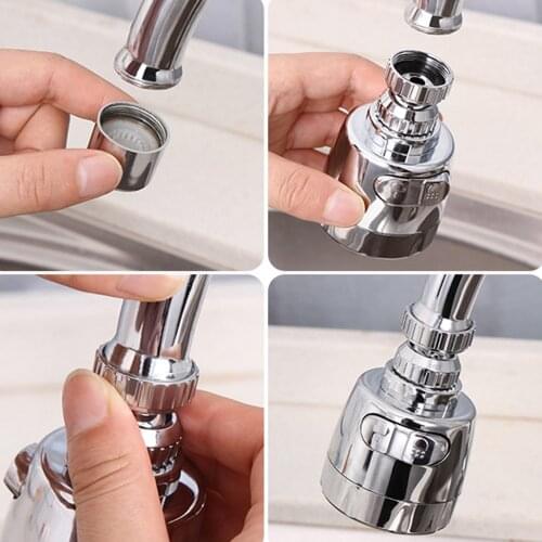 Household Faucet Extender Rotatable Flexible Universal Stainless Steel Filter Nozzle Home Kitchen Bath Accessories