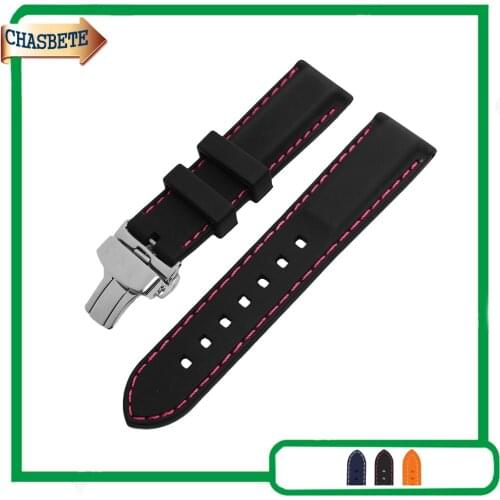 Silicone Rubber Watch Band for Citizen Watchband 22mm Men Women Resin Wrist Loop Strap Belt Bracelet Blue + Tool + Spring Bar