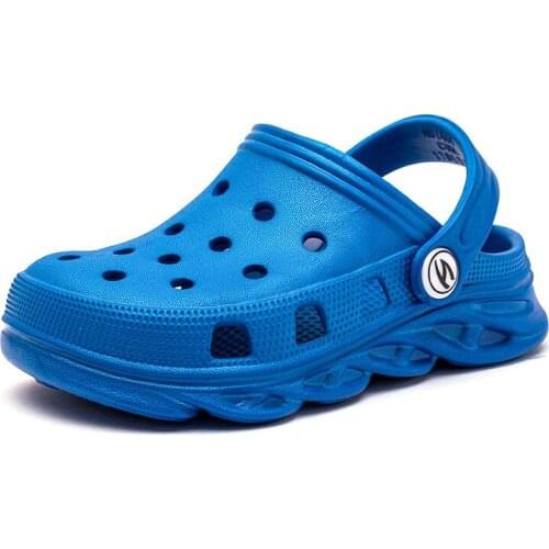 2021 New Summer Flip Flops Sandal Kids Slide Childrens Hole Shoes Light Soled Boys And Girls Cute Cartoon Slippers Garden Shoes