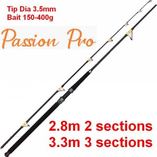 Passion Pro 2.8m 3.0m 3.2m 3.3m Slow Jigging Surfcasting Carbon Fiber Trolling Fishing Rod Seawater Corrosion Protection