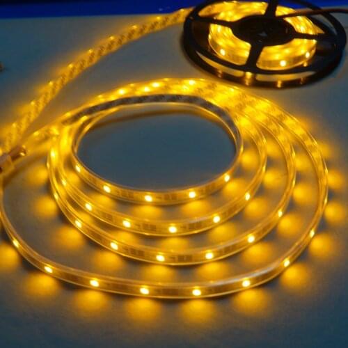 SK6812WWA(SK6812 IC+warm white+cool white+amber chips inside) led addressable strip;30leds/m;waterproof in silicon tube;5m,DC5V