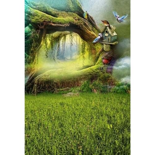 Child portrait fairyland background vinyl fotografia forest photography backdrops for photo studio accessories photophone S-3072