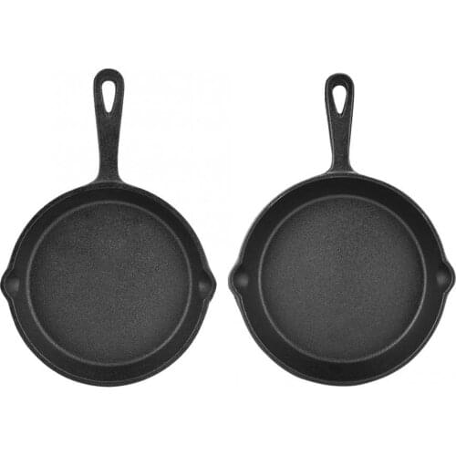 16cm 20cm Vintage Cast Iron Skillet Frying Pan Burnt Non-stick Crepe Maker Kitchen Cooking Appliance