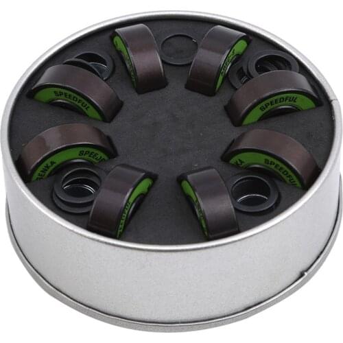 1set Stainless Steel Green Bearings For High Performance Roller Skate Scooter Skateboard Wheel Bearings Skate Board Parts