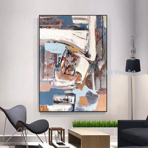 100% Vertical rectangle Modern Art Pure Handmade Wall Decor Canvas Oil Painting Modern Wall Art For Living Room Decor Pieces