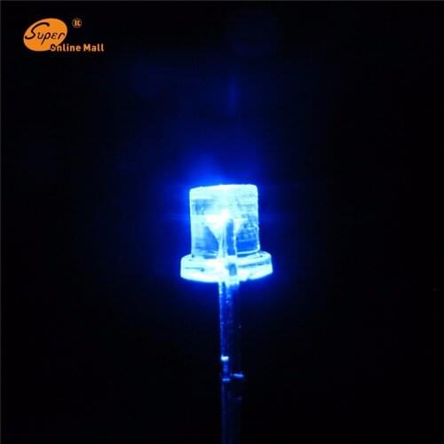 1000PCS 3MM BLUE Diodes flat top Diodes Urtal Bright Light Bulb 3MM Led Emitting Diodes