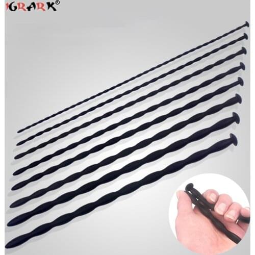 8pcs Urethral Catheter Dilator Set Silicone Penis Plug Sounds BDSM Sex Toys For Men Masturbators Uretral Stimulator Sounding Rod
