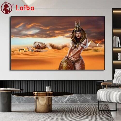 DIY Diamond Painting Egyptian pyramid desert woman Diamond Mosaic Full Drill Square round stones Cross Stitch Handmade Hobby