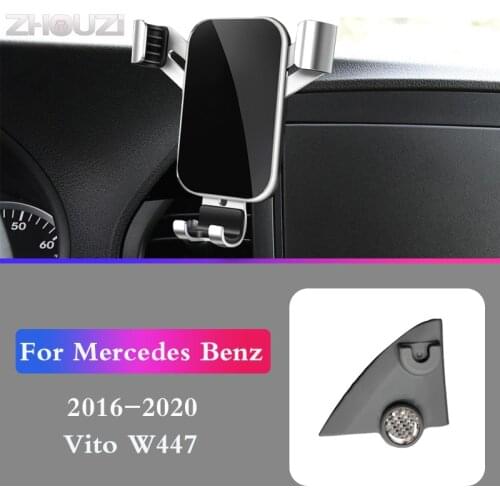 Car Mobile Phone Holder Mounts Stand GPS Navigation Bracket For Mercedes Benz W447 VITO 2016 2017 2018 Car Accessories