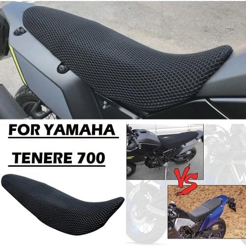 For Yamaha TENERE 700 T7 T 700 2020 Seat Cushion Cover 3D Mesh Protector Insulation Cushion Cover Anti-Slip Cushion seat cover