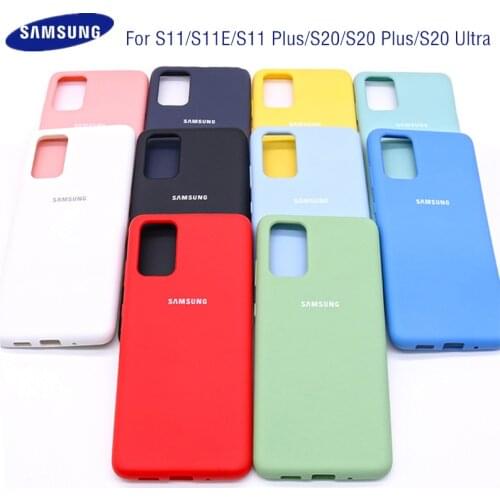 S11 Case Original Samsung Galaxy S 20 Plus/ S20 Uitar Silky Silicone Cover Soft-Touch Back Protective Shell S 20 + S11 Plus S11E