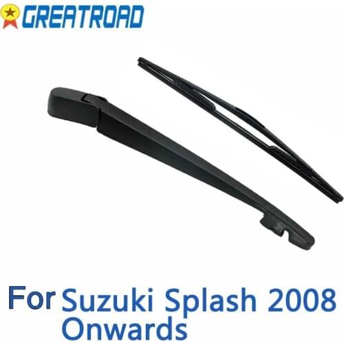 Wiper 10" Rear Wiper Blade & Arm Set Kit For Suzuki Splash 2008 Onwards Windshield Windscreen Rear Window