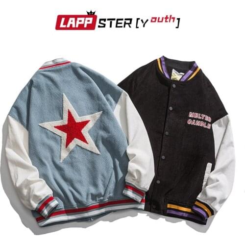 LAPPSTER-Youth Men Star Japanese Streetwear Baseball Jacket 2021 Mens Harajuku Korean Y2k Varsity Jacket Man Fashion Windbreaker