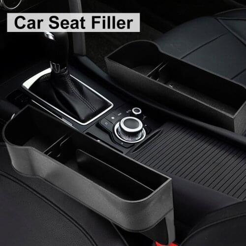 Car Seat Filler Portable Car Organizer Multifunctional Console Side Pocket Caddy Cup Holder for Gloves Coin Laptop Cellphone Wal