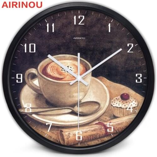 Airinou Tea Time Coffee Shop Wall Clock