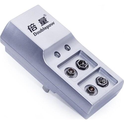New Doublepow Two Slots 9V Battery Charger DP-K19 Full Automatic Stop Charging Charger For Rechargeable Batteries