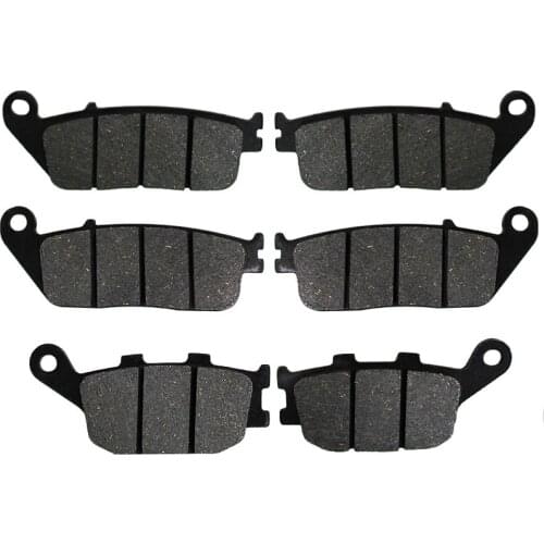 Motorcycle Front + Rear Brake Pads Disks for Kawasaki Z 750 (ZR 750 L/M) ABS (2007-2011) Z750 ZR750 LT142-142-174