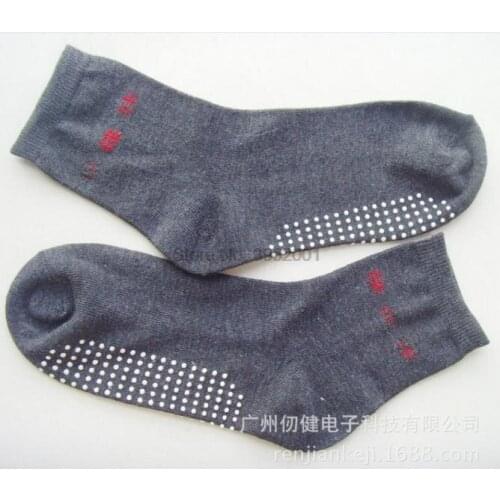 By dhl or ems 1000pairs Far Infrared Anti Cold Tourmaline Socks Automatic Heat Ankle Massage Sock Foot Massager hot