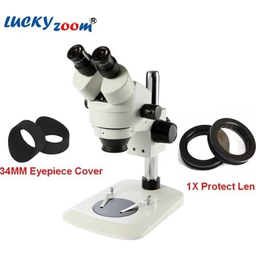 Professional 7X-45X Binocular Microscope Brand Stereo Microscope 34MM Eye-cup 1X Protect Len Phone Repair Microscopio Binocular