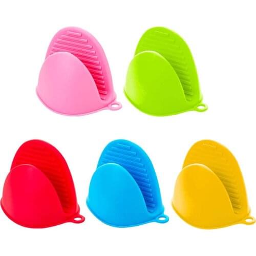 Silicone anti-scalding Oven Gloves Pinch Mitts Heat Resistant Potholders Eco-Friendly Materials Mini Kitchen Gadgets Tray Pot