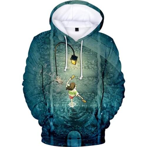 Spirited Away 3D Hoodies Men/Women Popular Casual Sweatshrits Classic 3D Design Print Spirited Away Pullovers Hoodie Streetwear
