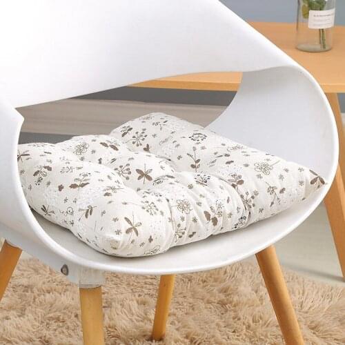 Comfortable Chair Pillow Seat Mat Square Cotton Summer Cushion Cute Printed Office Sit Pad Sofa Seat Cushions Home Textile New