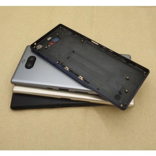 For Sony Xperia 10 Plus Back Housing Glass Rear Battery Cover Door Housing Case Replacement Parts For Sony 10 plus Battery Cover