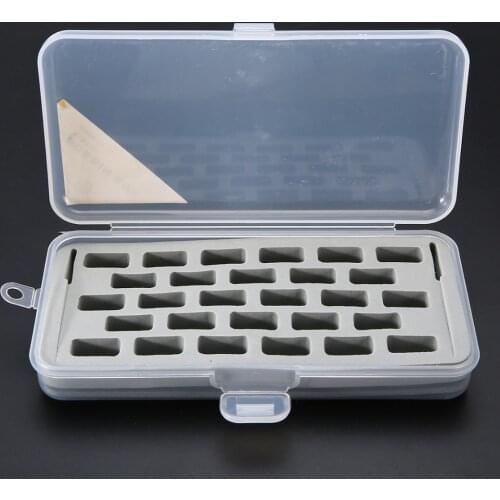 1pc 28 Spools Transparent Bobbins Storage Organizer Sewing Crafts Plastic Bobbins Case Holder for Sewing Machine
