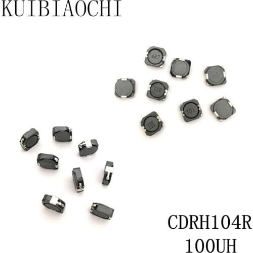 10pcs/LOT SMD Power Inductor CDRH104R 100UH 101 10*10*4mm shielded winding inductor