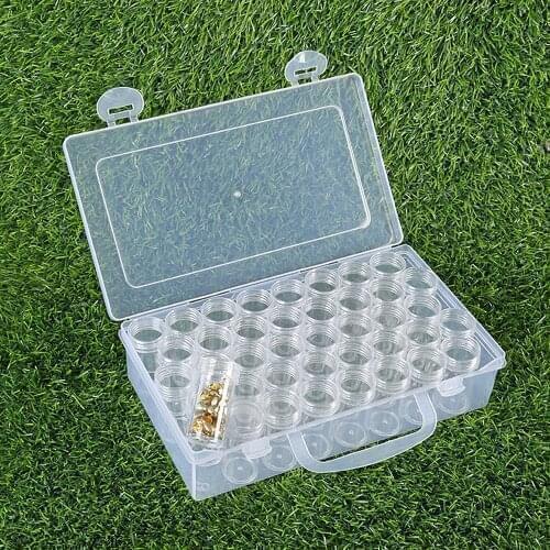 40 Bottles Dismountable Diamond Embroidery Accessories diamond painting Boxes Cross Stitch Cases Organizer Home Beads Storage