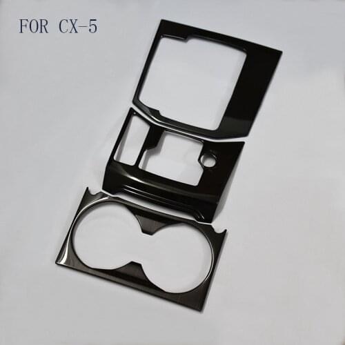 Auto Gear Panel Stainless Steel Decoration Car Covers For MAZDA CX-5 CX5 2017 2018 AT Automatic Gearbox Car Styling