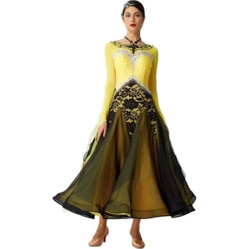 B-2051 Competition Ballroom Latin American Dresses High Quality Standard Latin Dance Dress Cheap For Adults