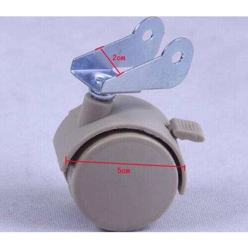 Bear 30kg Brand Baby crib rubber wheel P shaped turning wheel crib casters Caster polyurethane Wheels baby bed crib splint