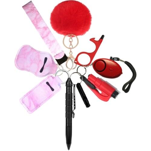 Self-Defense Keychain for Women Self Defense and Personal Defence Key Chain Set Girls Gifts Armas