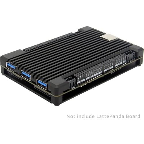 LattePanda Aluminum Alloy Case Passive Cooling Enclosure with Heat Sink for LattePanda Alpha & LattePanda Delta