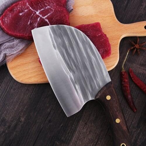 Damask 6 Inch Kitchen Knife Stainless Steel Forged Chopping Cleaver Slicing Vegetables Chinese Chef Knife With Wenge Wood Handle