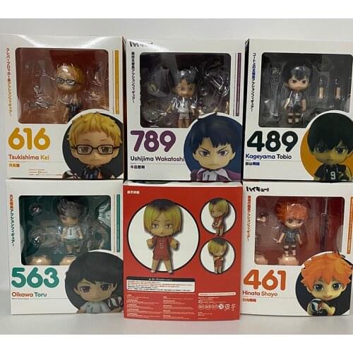 Haikyuu Figure Hinata Shoyo Kageyama Tobio Toy Oikawa Toru Ushijima Wakatoshi Tsukishima Kei Figure Kozume Kenma Action Figure