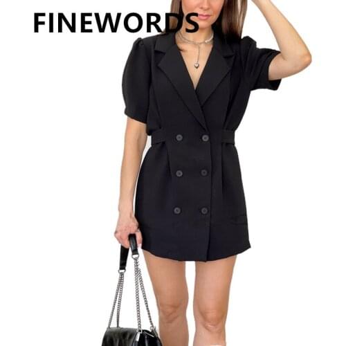 Офисные летние платья FINEWORDS China At AliExpress