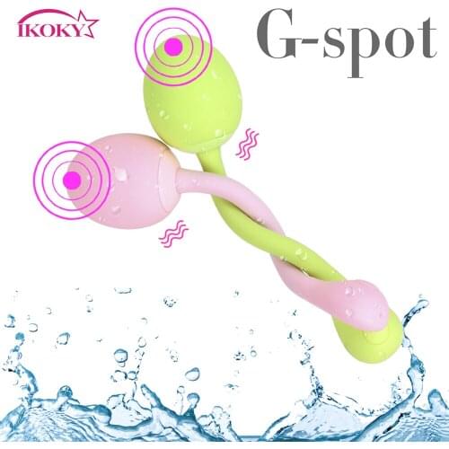 IKOKY Bending Vibrating Egg Female Masturbator 10 Speed G-spot Clitoris Vagina Stimulator Dildo Vibrator Sex Toys for Women