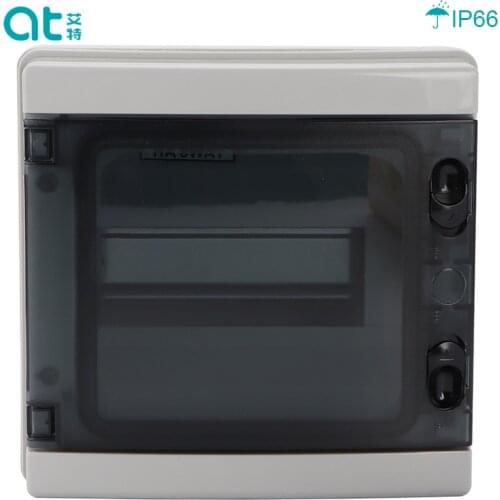 IP65 8 Ways Horizontal Door Electrical ABS Plastic Waterproof Power Distribution Box Switch Box surface Mounted Indoor Outdoor