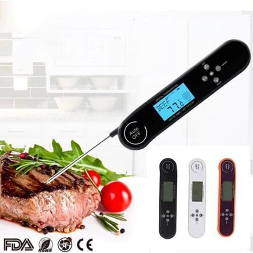 Instant Read Digital Thermometer For Kitchen Food Cooking Meat BBQ With Probe Water Milk Temperature Measurement Kitchen Tools