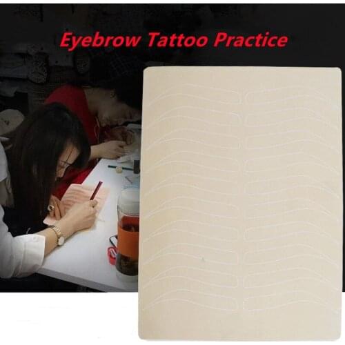 Microblading Tattoo Eyebrow Practice Skin Eyebrow Cosmetic No ink required Permanent Makeup Eyebrow Training Skin Tattoo Supply