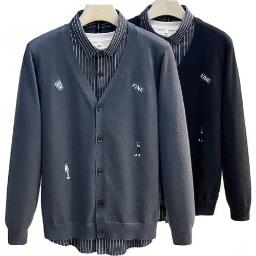 New Mens Cardigan Sweaters Fall Winter Top Selling 4XL Classic Casual Best Quality France Single-Breasted Cardigan Sweater