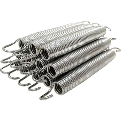 NEW-12/Pack 6.5 Inch Trampoline Spring Steel Replacement Kit for Extra Bounce Trampoline Accessories