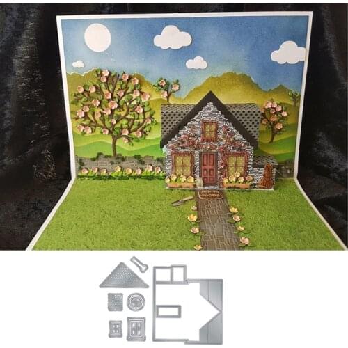 Countryside House Sets Metal Cutting Dies For DIY Scrapbooking Embossing Papers Cards Making Decorative Crafts Supplies New 2019