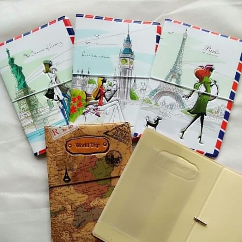 New Brand PU Leather Passport Cover,12style Cute Credit Card Holder,Cover To Passport,Travel Card ID Holders For wamen and men