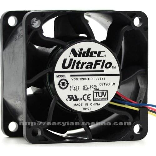 NEW NIDEC 6038 12V 1.60A V60E12BS1B5-07T11 FOR DELL C2100 cooling fan