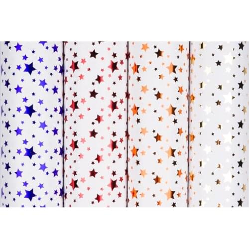 Hot stamping gift paper wrapping Christmas high-end Holiday gift decoration paper Wedding wrapping paper 53*75cm 1pcs